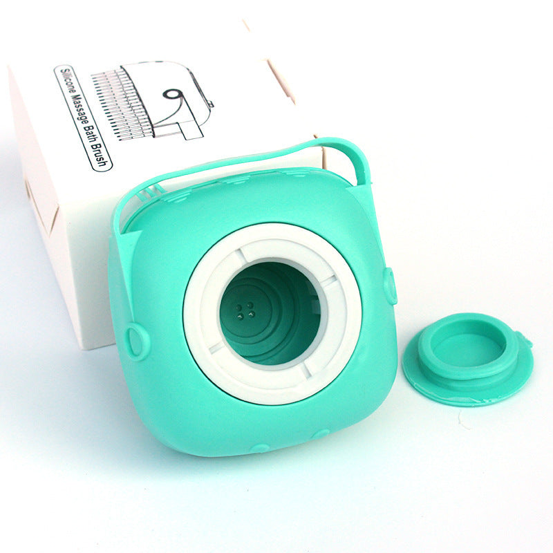 Silikonborste för husdjur med bad och massage