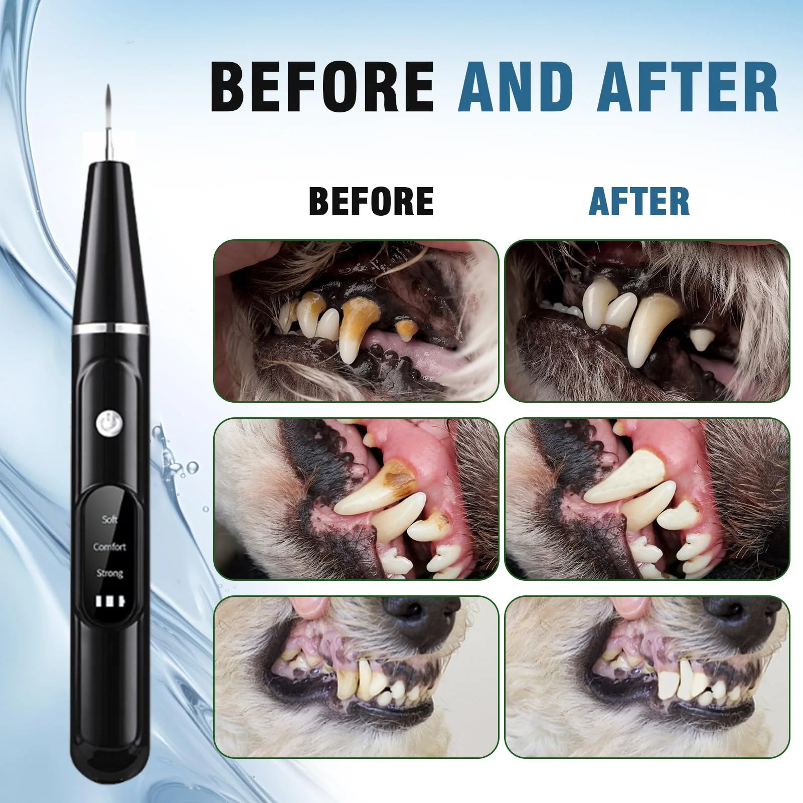 Hundtandstensapparat Ultraljudstandborste Elektrisk Tandskalare för Husdjur