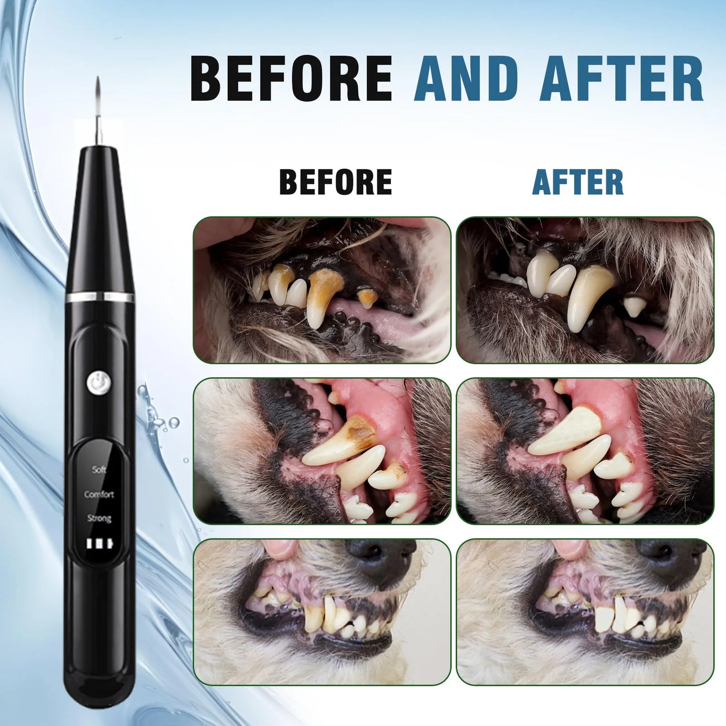 Hundtandstensapparat Ultraljudstandborste Elektrisk Tandskalare för Husdjur